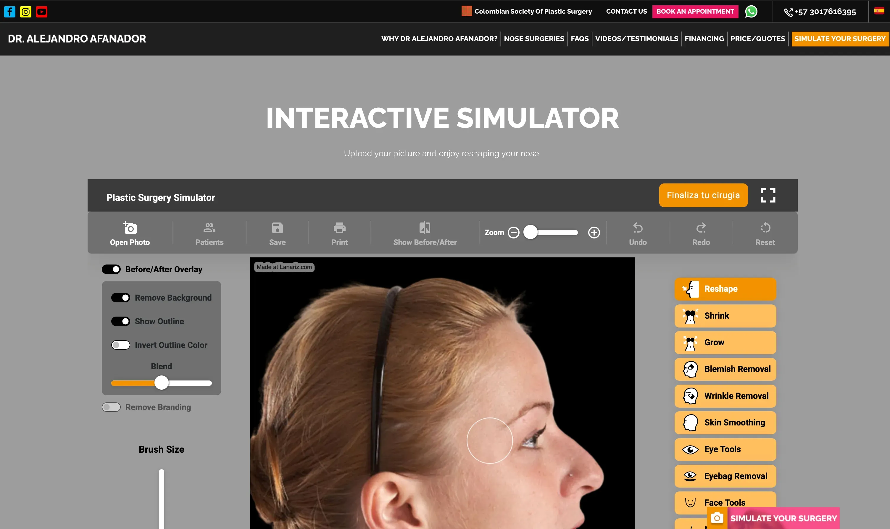 Lanariz.com Face Touchup