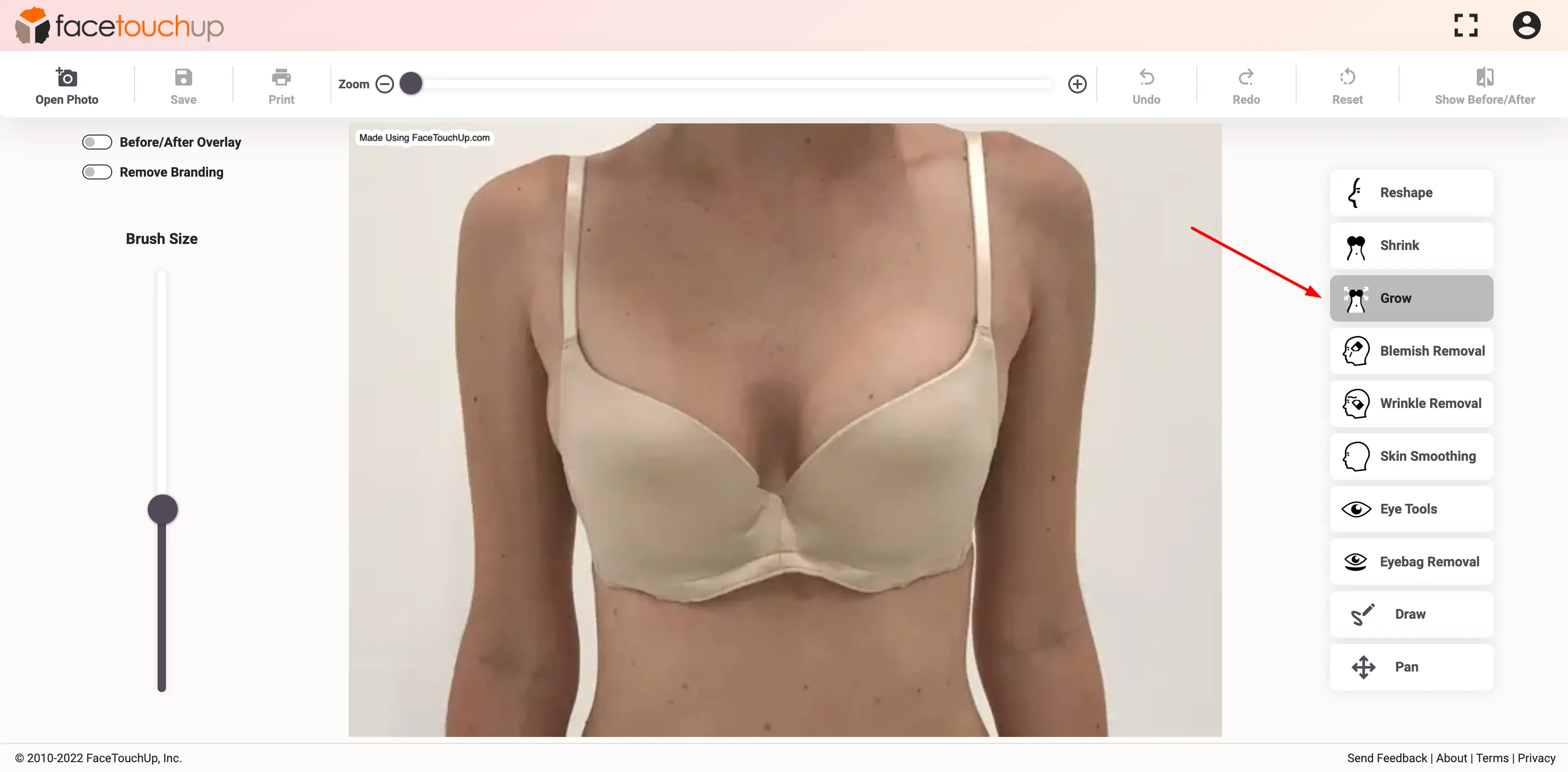 How to simulate breast augmentation step 2