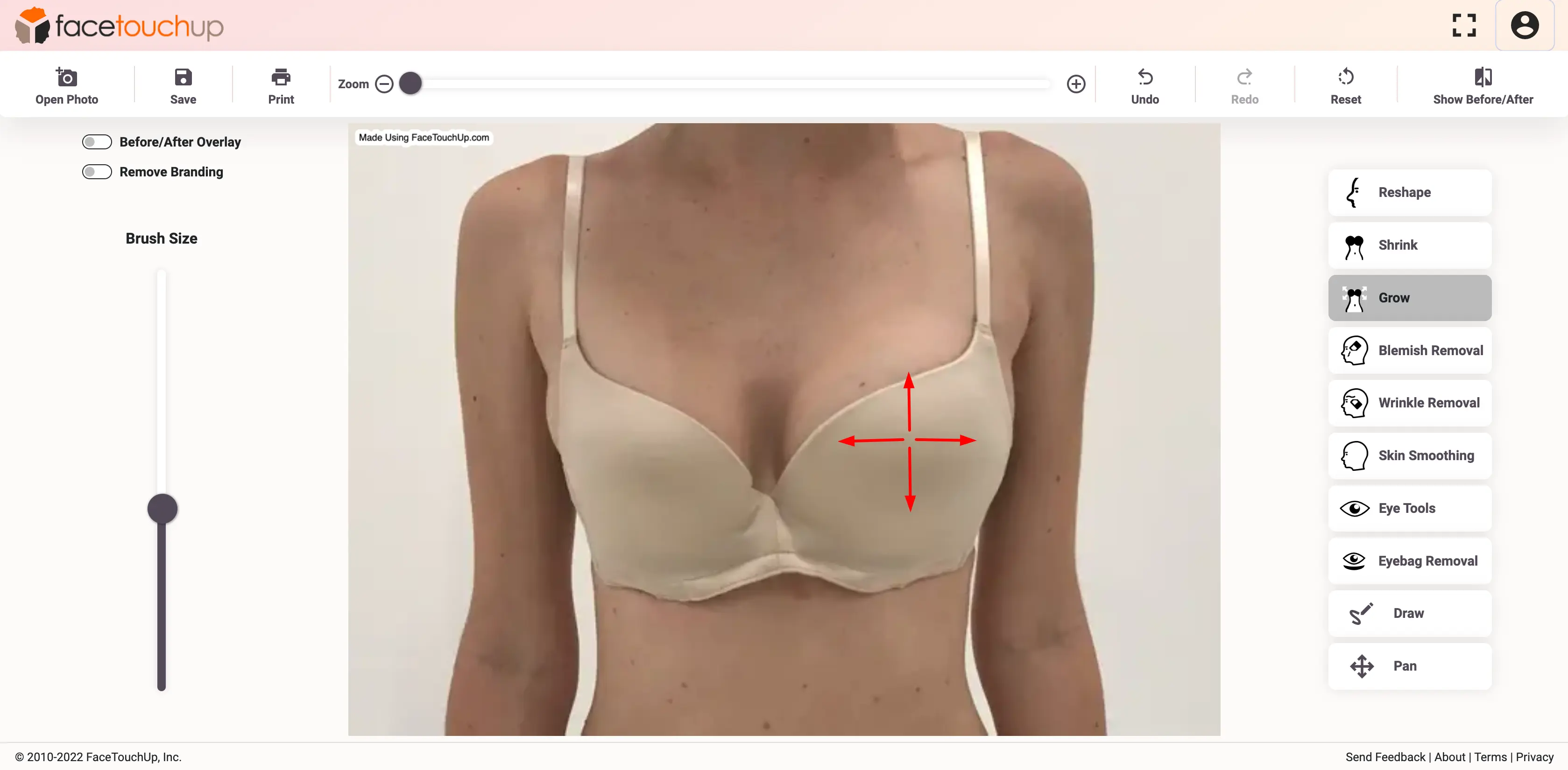 How to simulate breast augmentation step 3