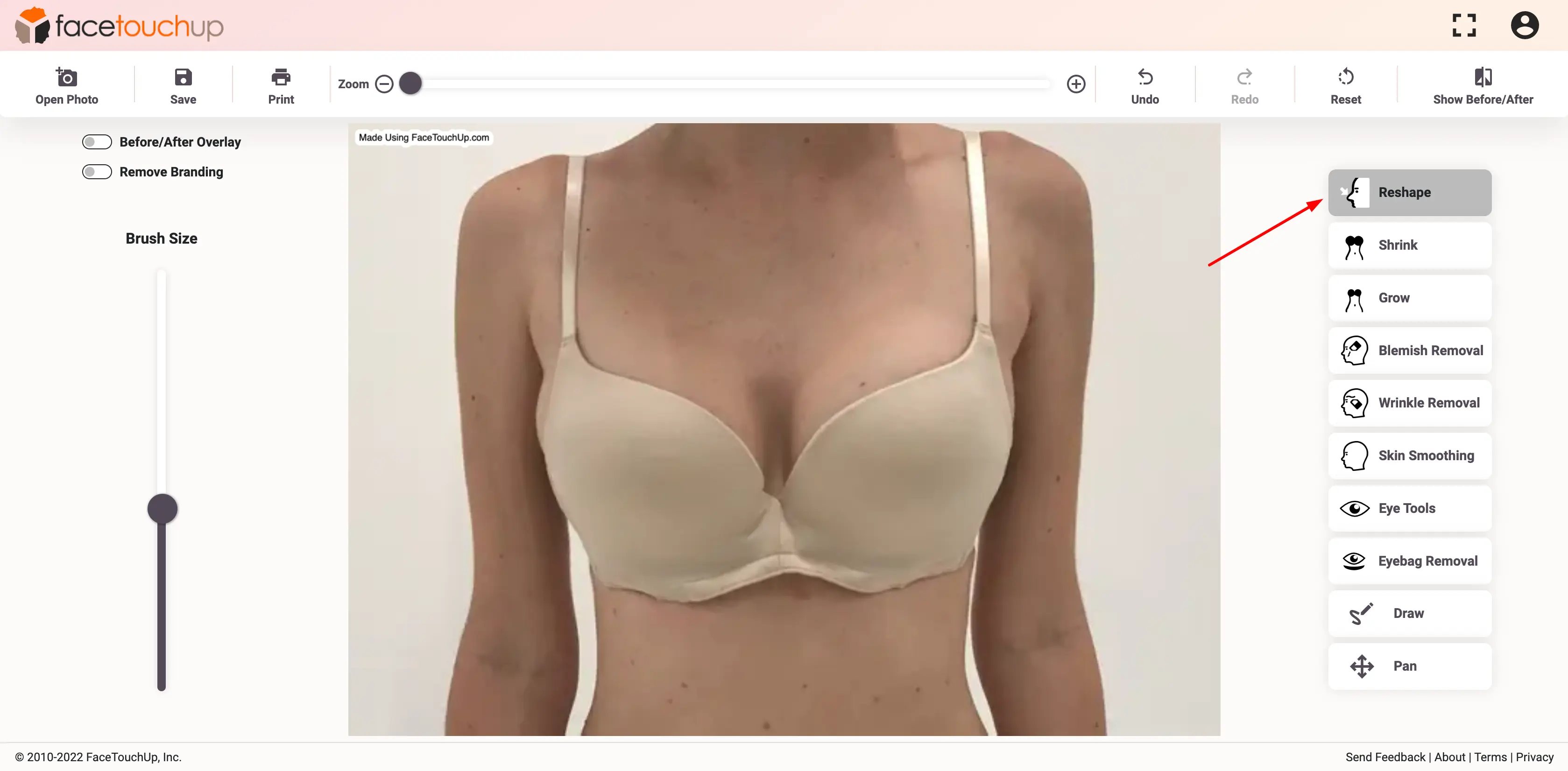 How to simulate breast augmentation step 5