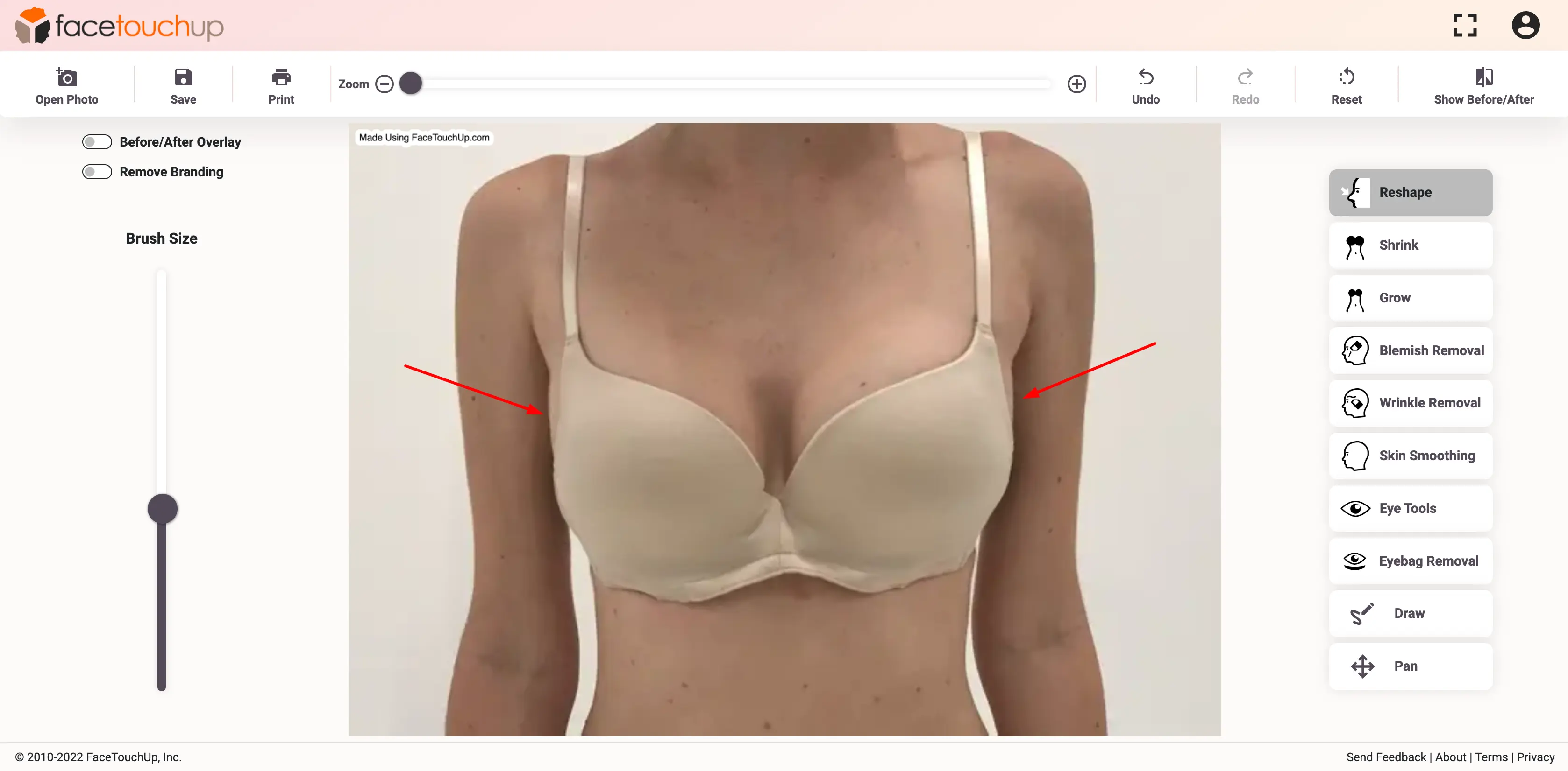 How to simulate breast augmentation step 6